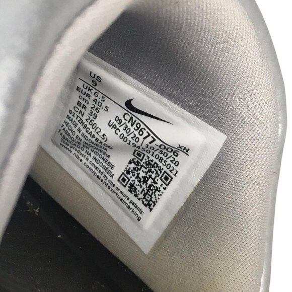 Nike Slide Sandals Womens Size 9 Black Silver CN9677-006 Comfort Slip On Logo - Picture 3 of 11